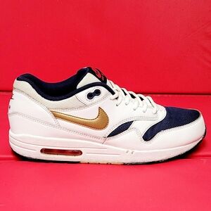 Nike Air Max 1 Essential Olympic Men"s Sneakers #537383-127 size 10.5